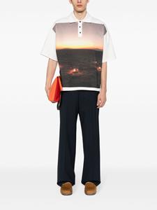 MSGM pressed-crease straight trousers - Blauw