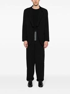 Y's straight-leg trousers - Zwart