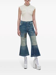 Marc Jacobs Flared jeans met patchwork - Blauw