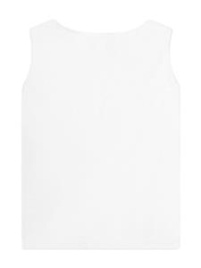 DL1961 KIDS logo-embroidery cotton tank top - Wit