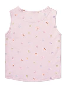 DL1961 KIDS star sign-embroidery cotton tank top - Roze