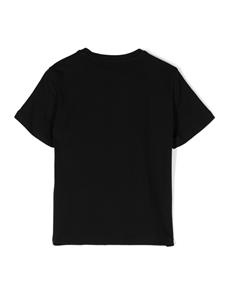 Elisabetta Franchi La Mia Bambina T-shirt verfraaid met logo - Zwart