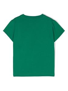 Golden Goose Kids Katoenen T-shirt met glitterdetail - Groen