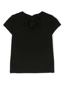 Miss Blumarine T-shirt met stras - Zwart