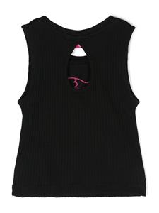 PUCCI Junior Geribbelde tanktop - Zwart