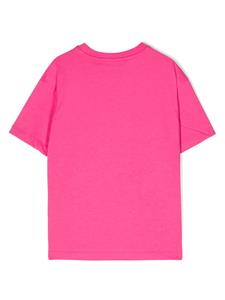 MSGM Kids T-shirt verfraaid met stras - Roze
