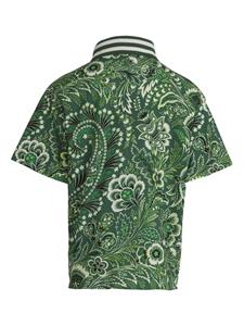 ETRO KIDS paisley-print polo shirt - Groen