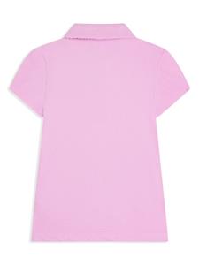 Lacoste logo-embroidery cotton polo shirt - Roze