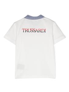 TRUSSARDI JUNIOR T-shirt met geborduurd logo - Wit