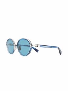 Balmain Eyewear Zonnebril met gegraveerd logo - Blauw