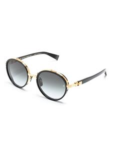 Balmain Eyewear Croissy zonnebril met rond montuur - Zwart