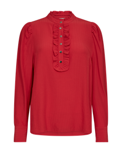 FreeQuent  Rood Blouse ruches 