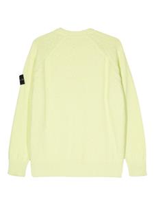 Stone Island Compass-badge raglan sleeve jumper - Groen