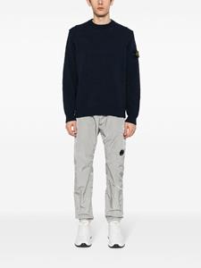 Stone Island Compass-badge knitted jumper - Blauw