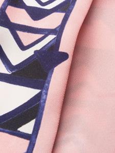 Prada triangle-print silk scarf - F014C Pink