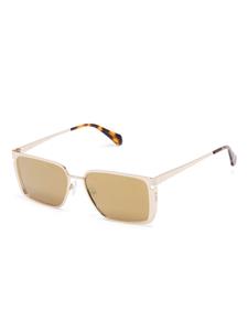 Off-White Eyewear Yoder zonnebril met rechthoekig montuur - Goud