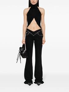 Versace Jeans Couture low-rise flared jeans - Zwart