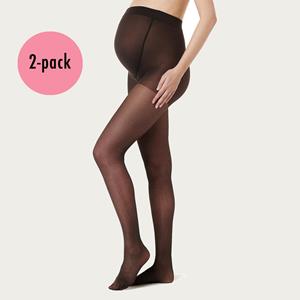 Noppies Zwangerschapspanty Positiepanty 20 Den Zwart 2-Pack