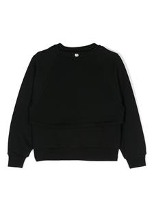 Monnalisa Gelaagde jersey sweater - Zwart