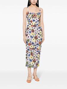 Rachel Gilbert Camden floral-embroidered midi dress - Veelkleurig