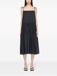 Amomento sleeveless cotton midi dress - Zwart