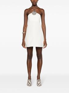 Jil Sander necklace-detail halterneck minidress - Wit