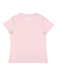 Golden Goose Kids star-print cotton T-shirt - Roze