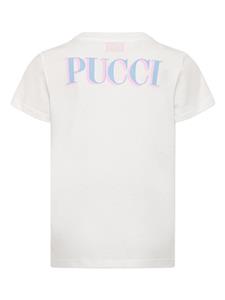 PUCCI Junior logo-print cotton T-shirt - Wit