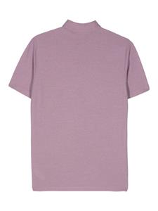 Zanone Poloshirt met stiksel - Roze