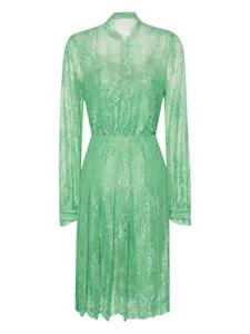 Ermanno Scervino Midi-jurk met bloemenkant - Groen