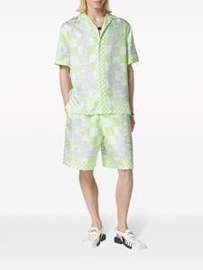 Versace Shorts met barokprint - Groen
