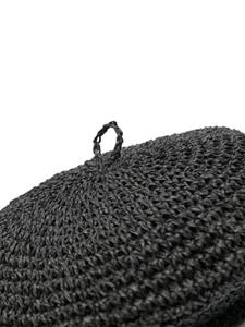 Borsalino Basco crochet beret - Zwart