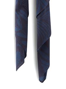 Woolrich Katoenen sjaal met bloemenprint - Blauw