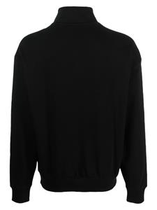 HUGO Sweater met geborduurd logo - Zwart