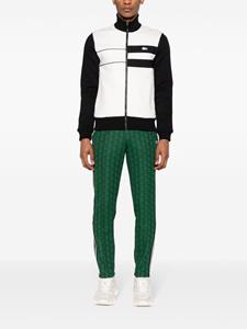 Lacoste Sweater met logopatch, rits en vlakken - Wit