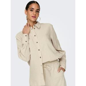 JDY Overhemdblouse JDYSAY L/S LINEN LOOSE SHIRT WVN NOOS