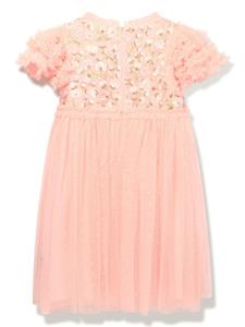 NEEDLE & THREAD KIDS Midi-jurk met borduurwerk - Roze