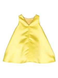 Elisabetta Franchi La Mia Bambina Mini-jurk met logoplakkaat - Geel