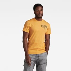 G-Star RAW Skeleton Dog Chest Graphic Slim T-Shirt - Oranje - Heren