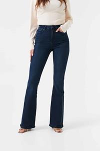 Kuyichi Damen vegan Flare Jeans High Rise Lisette Tiefblau