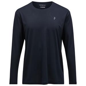 Peak Performance  Delta L/S Tee - Sportshirt, zwart/blauw