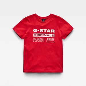 G-Star RAW Kids Originals T-Shirt - Rood - jongens