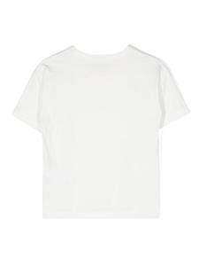 Monnalisa T-shirt met logoplakkaat - Wit