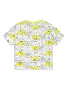 Emporio Armani Kids Katoenen T-shirt met logoprint - Wit