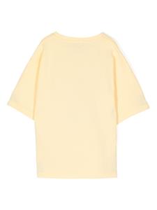 Emporio Armani Kids surf-print cotton T-shirt - Geel