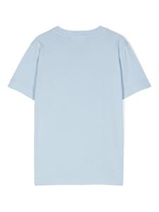 Stone Island Junior T-shirt met Compass-logopatch - Blauw