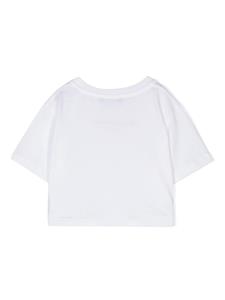 Balmain Kids T-shirt met geborduurd logo - Wit