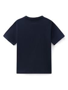 Woolrich Kids T-shirt met geborduurd logo - Blauw