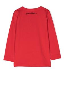BOSS Kidswear T-shirt met logoprint - Rood