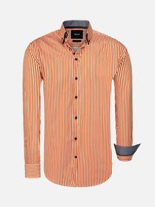 WAM Denim Kevin Regular Fit Orange Overhemd-